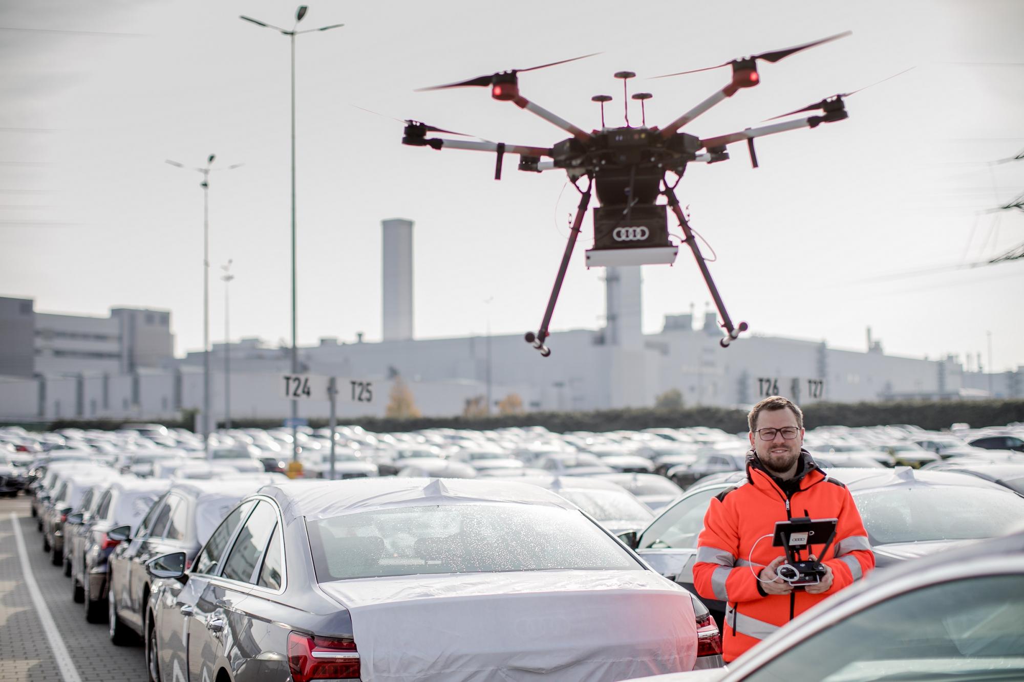 Πιλοτική χρήση drones στα logistics της Audi   